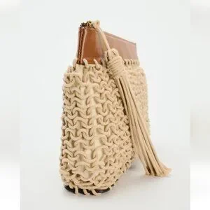 Zara | Bags | Zara Braided Rope Clutch | Poshmark